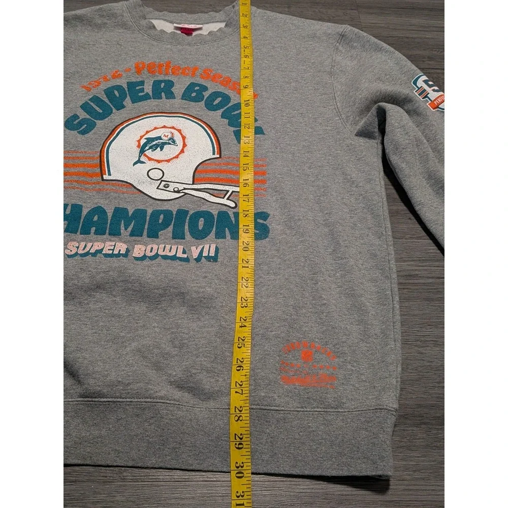 Mitchell and Ness NFL Miami Dolphins Sweatshirt Superbowl Champions‎ Size 2XL - Picture 7 of 10